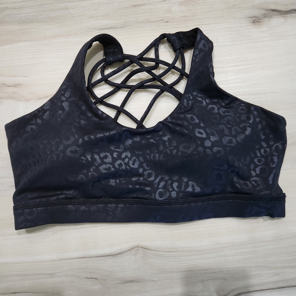 CVG Medium Butterfly Back Bra Black Leopard